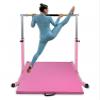 Gymnastic Kip Bar Horizontal Bar Expandable Junior Gymnastics Training - Height Adjustable 3 to 5 FT - w 6'x4' Tumble Mat Asymmetric Bar - Cushioned Fiberglass Bar,HD Curved Legs, Gloves (Pink) view 3