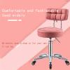 Wowdawn Bar Chair with Backrest and Pulley,Send Explosion-Proof Steel Plate, Hydraulic Adjustable Height Rotating Beauty Stool, Bearing 100kg view 3