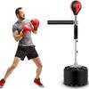 du hui shop Freestanding Speed Bag Boxing Set with Strong Suction Cup Base Boxing Speed Trainer,Punching Bag Reflex Boxing Bag with 360 Reflex Bar Height Adjustable Boxing Punching Ball view 2