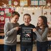 Tstars Kids Gaming Ugly Christmas Sweatshirt I Paused My Game to Be Here Funny Holiday Pullover for Boys and Girls Medium Black view 3