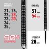 Harrows Supergrip Ultra 90% Tungsten Steel Tip Darts (25) view 3