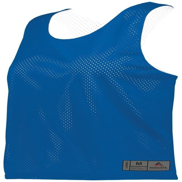 Augusta Sportswear Womens Mesh Reversible Pinnie S Royal/White