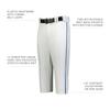 Russell Athletic Youth Piped Diamond Series Knicker 2.0 White/Royal M view 3