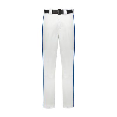 Russell Athletic Men's Piped Change Up Baseball Pant White/Royal M