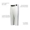 Russell Athletic Piped Diamond Series Knicker 2.0 White/Black 3XL view 4