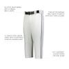 Russell Athletic Piped Diamond Series Knicker 2.0 White/Navy L view 4