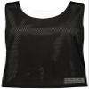 Augusta Sportswear Womens Mesh Reversible Pinnie 3XL Black/White view 3