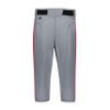 Russell Athletic Youth Piped Diamond Series Knicker 2.0 Baseball Grey/True Red L view 2