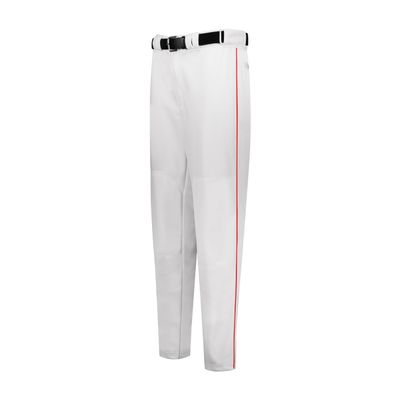 Russell Athletic Piped Diamond Series Baseball Pant 2.0 White/True Red 3XL
