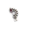 Fusion Vogue Traditional Marathi nathani Silver Plated Nose pin Bridal Pressing Nose Ring for Women