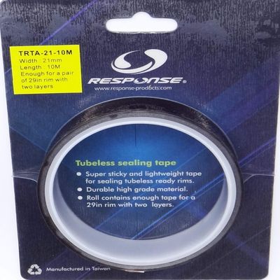 QiK Sports Response Bicycle Tubeless Rim Tape 21mm / 25mm Wide (21mm x 10m Roll)