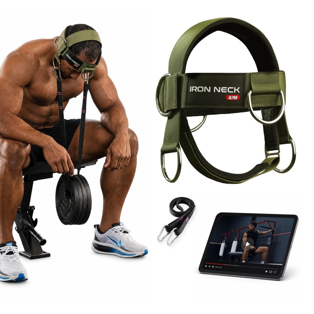 Iron Neck Alpha Neck Trainer - Exercise & Workout Equipment, Green