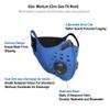 iFightCV Neoprene Sport Mask with Dual Air Valves, Earloops and Replaceable Filter (Blue) view 2