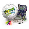 Ollyball Glow Party Indoor Play Ball Set - 12-Inch Glow in The Dark Ball for Kids & Adults - Includes 6ft LED UV Blacklight & 5 Neon Markers - Award-Winning Indoor Kickball & Light Up Balls for Kids view 1