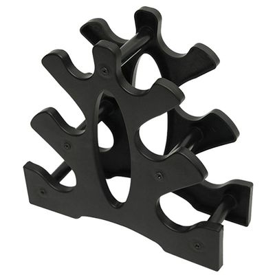 Dumbbell Racks Simple Dumbbell Rack, Lightweight Dumbbell Tree, Home Weights Storage Rack, A-Frame Dumbbell Rack Stand, Easy to Install, Load Bearing 10 KG (Color : Black, Size : 22.5 * 8 * 22.7cm)