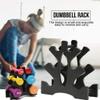 Dumbbell Racks Simple Dumbbell Rack, Lightweight Dumbbell Tree, Home Weights Storage Rack, A-Frame Dumbbell Rack Stand, Easy to Install, Load Bearing 10 KG (Color : Black, Size : 22.5 * 8 * 22.7cm) view 3