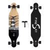 PINESKY 41 Inch Longboard Skateboard 9 Ply Natural Maple Complete Skateboard Cruiser for Cruising, Carving, Free-Style and Downhill with T-Tool Beacon view 1