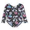 HOZIY Long Sleeve Leotards for Girls Black Gymnastics Toddlers 2t 3t Donuts Unicorn Ice Cream Rainbow Stars view 1
