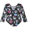 HOZIY Long Sleeve Leotards for Girls Black Gymnastics Toddlers 2t 3t Donuts Unicorn Ice Cream Rainbow Stars view 2