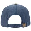 Ashen Fane Washed Solid Pigment Dyed Cotton Twill Brass Buckle Hat, Khaki and Navy view 2
