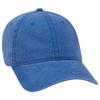 Ashen Fane Washed Solid Pigment Dyed Cotton Twill Brass Buckle Hat, Royal view 1