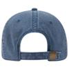 Ashen Fane Washed Solid Pigment Dyed Cotton Twill Brass Buckle Hat, Navy view 2