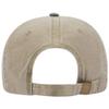 Ashen Fane Washed Solid Pigment Dyed Cotton Twill Brass Buckle Hat, DK Green and Khaki view 2