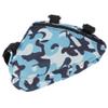 X AUTOHAUX 16x14x4cm Bike Saddlebag Bicycle Frame Bag Tool Pouch Pack Storage Bag Camouflage Blue view 4