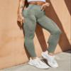 HIGORUN Women Seamless Leggings Smile Contour High Waist Workout Gym Yoga Pants Khaki M view 3