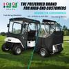 10L0L 2 Passenger Golf Cart Driving Enclosure for EZGO TXT and RXV Model, 4-Sided Clear Window 600D Rain Cover All Weather Windproof Waterproof view 2
