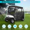 10L0L 2 Passenger Golf Cart Driving Enclosure for EZGO TXT and RXV Model, 4-Sided Clear Window 600D Rain Cover All Weather Windproof Waterproof view 4