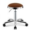 Wowdawn Beauty Stool,Stainless Steel Ring,Send Explosion-Proof Steel Plate, Adjustable Height Hairdressing Chair,Rotating Work Stool,Bearing 100kg view 1
