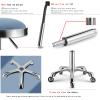 Wowdawn Beauty Stool,Stainless Steel Ring,Send Explosion-Proof Steel Plate, Adjustable Height Hairdressing Chair,Rotating Work Stool,Bearing 100kg view 4