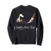 Happy New Year 2021 Tee Funny Gnome & Cow Leopard Christmas Sweatshirt view 1