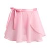 Yartina Kids Girls Dancewear Chiffon Ballet Gymnastics Sports Dance Pull-On Skating Tutu Skirts with Waist Tie Pink L view 1