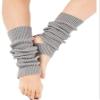 Guojanfon 1 Pair Fashion Yoga Socks for Women Girls Workout Socks Toeless Training Dance Leg Warmers (Gray) view 2
