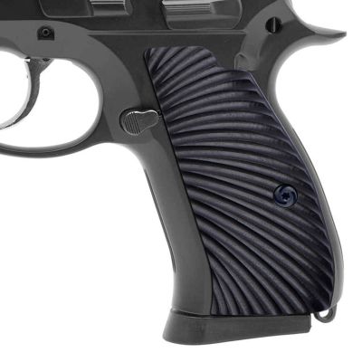 Guuun G10 Grips for CZ75 Compact fit CZ P-01 PCR CZ85 Compact Sunburst Texture Black
