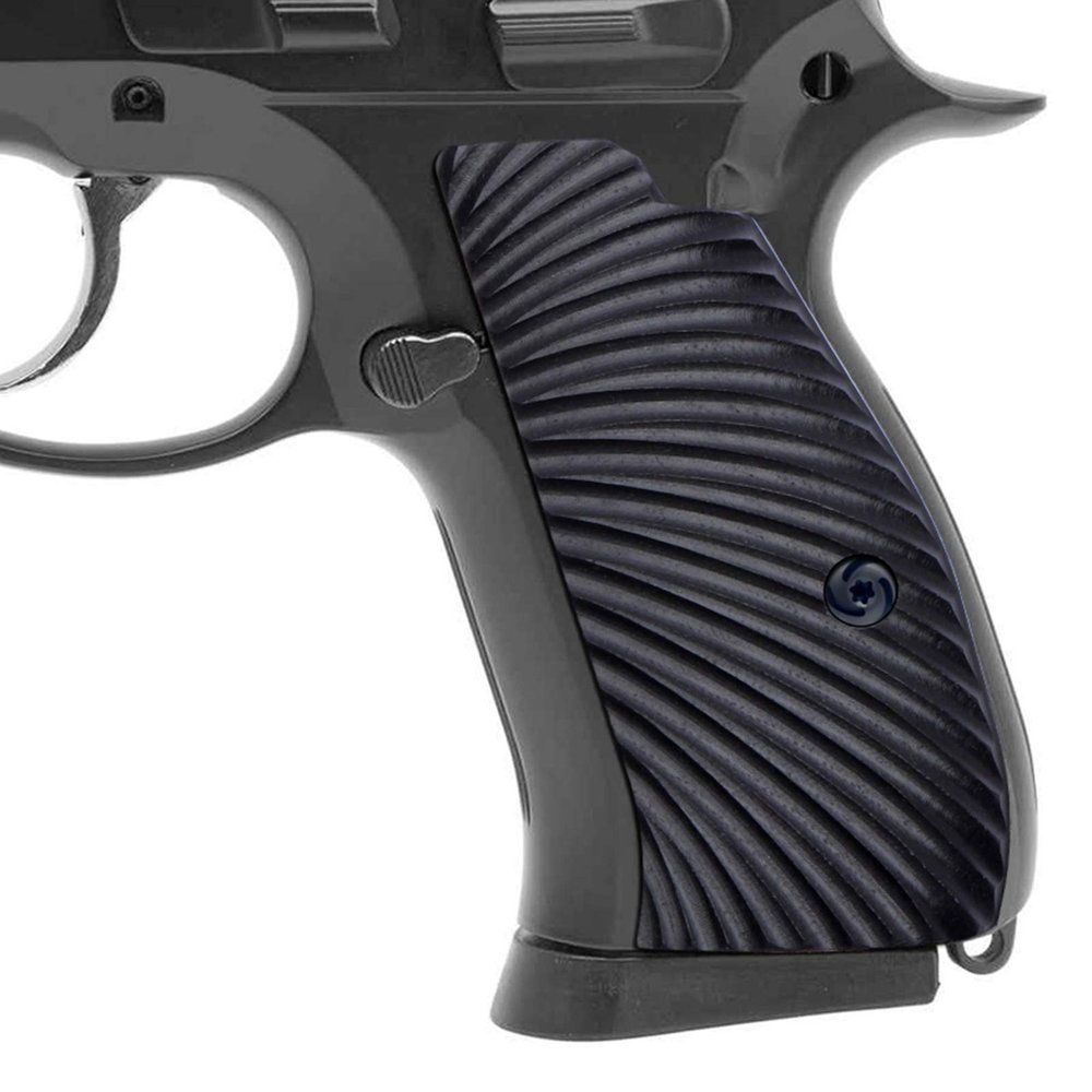 Guuun G10 Grips for CZ75 Compact fit CZ P-01 PCR CZ85 Compact Sunburst Texture Black