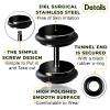 BIG GAUGES Pair of Black Anodized 2g 1/4" 6mm Fake Plugs O Rings Piercing Jewelry Ear Plug Stretcher Lobe Earring BGFP 10934 view 3