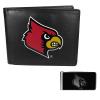 Siskiyou Sports NCAA Louisville Cardinals Bi-fold Wallet & Black Money Clip, Black, One Size view 1