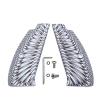 Guuun G10 Grips for CZ 75 Full Size CZ SP-01 Custom Handgun Grip Sunburst Texture - White view 1
