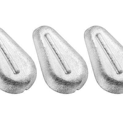 Dr.Fish 5 Pack No Roll Sinker Lead Fishing Weights Freshwater Catfish Sinkers Flat Coin Disc Weights Bank River Surf Fishing Saltwater, 5oz