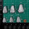 Dr.Fish 5 Pack No Roll Sinker Lead Fishing Weights Freshwater Catfish Sinkers Flat Coin Disc Weights Bank River Surf Fishing Saltwater, 5oz view 2