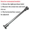 WXYZ Pull-Up Bar Customized Horizontal Bar, Stainless Steel Upper Body Workout Bar for Home Gym, Removable Screw Installation, Load-Bearing 400kg, 1m-2.5m (Size : 1.51m-2m) view 2