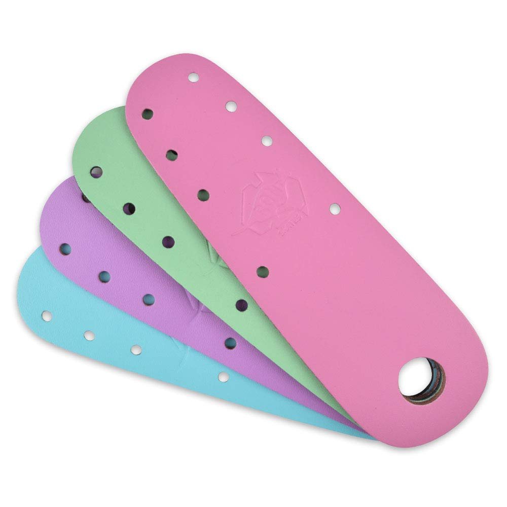 Bont Roller Skates - 100% Australian Leather Flat Toe Guard Protectors - Roller Skate Derby Speed - Pastel Pair - Cherry Blossom Pink