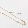 18K Rose Gold color 9 Stars Stainless Steel Pendant Necklace Choker Gift 16"+2" PE12 charm original view 2