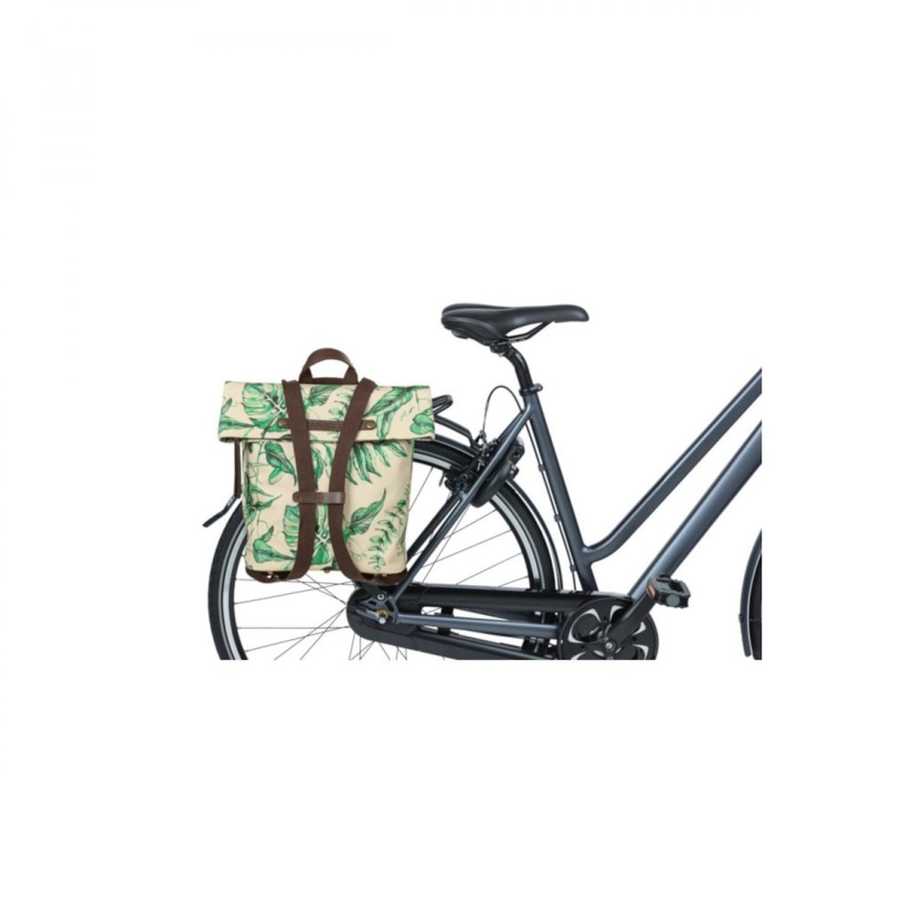 Basil Bicycle Daypack Ever-Green Sandshell Beige 14-19 Litres