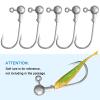 100 Pieces Jig Heads Fishing Hooks Head Jig Hooks with Barb Unpainted Hooks with Plastic Fishing Box for Fishing (1 g/ 1/32 oz) view 4