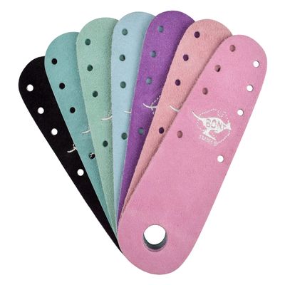Bont Roller Skates - New 100% Australian Suede Flat Toe Guard Protectors - Roller Skate Derby Figure - Pair - Bubblegum Pink Suede