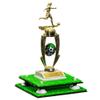 Better Display Cases Turf Large Trophy Pedestal Stand or Base with White Risers - 8.75" X 7.75" (A006, V21) view 1
